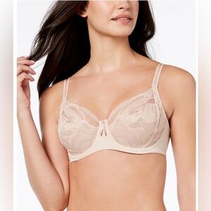 Wacaol Elegant Lace Underwire Bra - Toast with defect